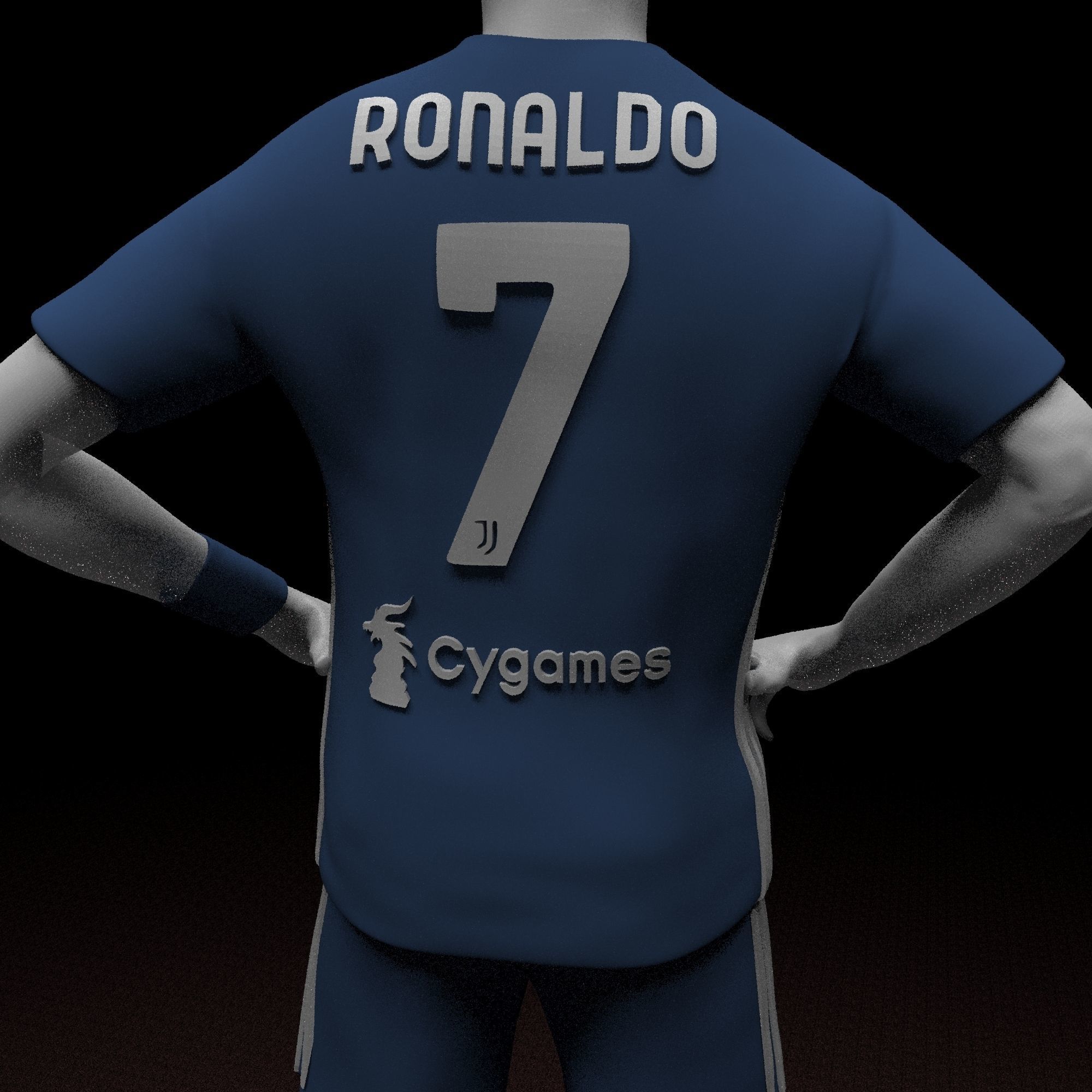 Christiano Ronaldo STL file ready for printing 3D print model_7