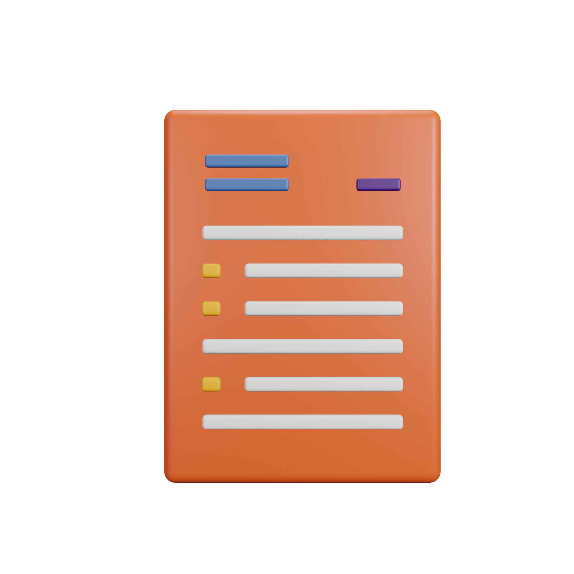 Education Icon Pack 3D Model Low-poly 3D model_36