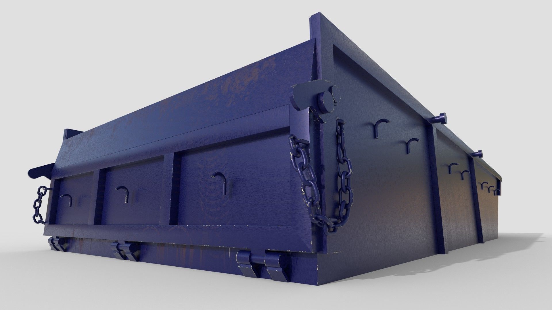 Conctruction container 5m3 Low-poly 3D model_3