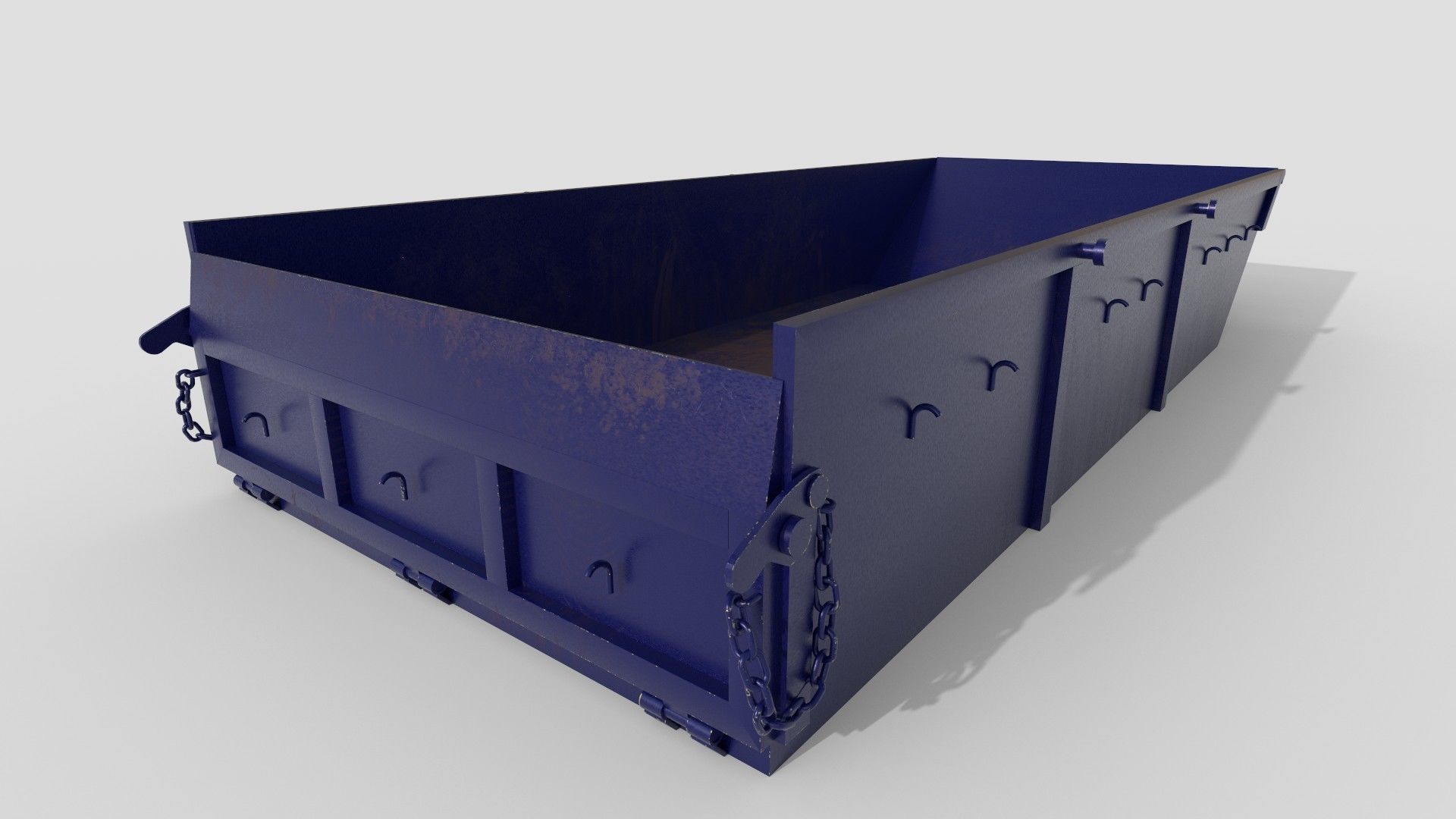 Conctruction container 5m3 Low-poly 3D model_2