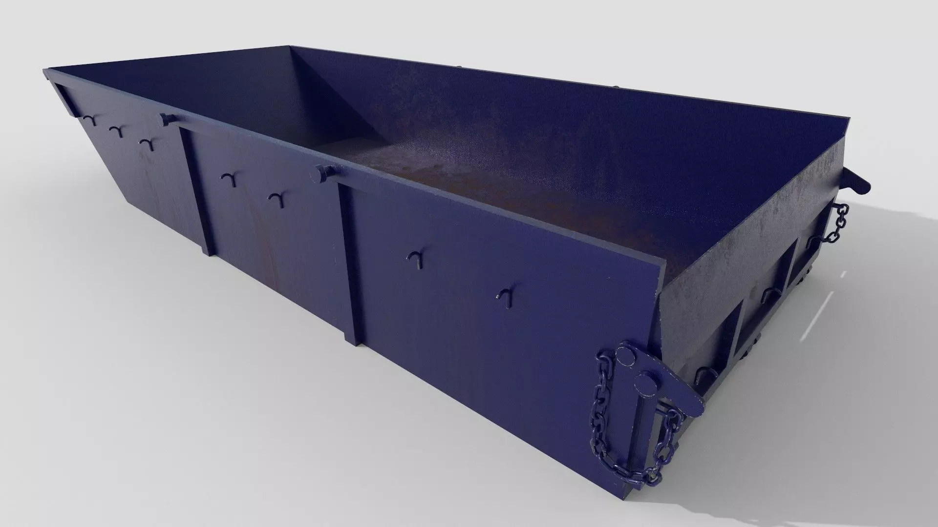 Conctruction container 5m3 Low-poly 3D model_0
