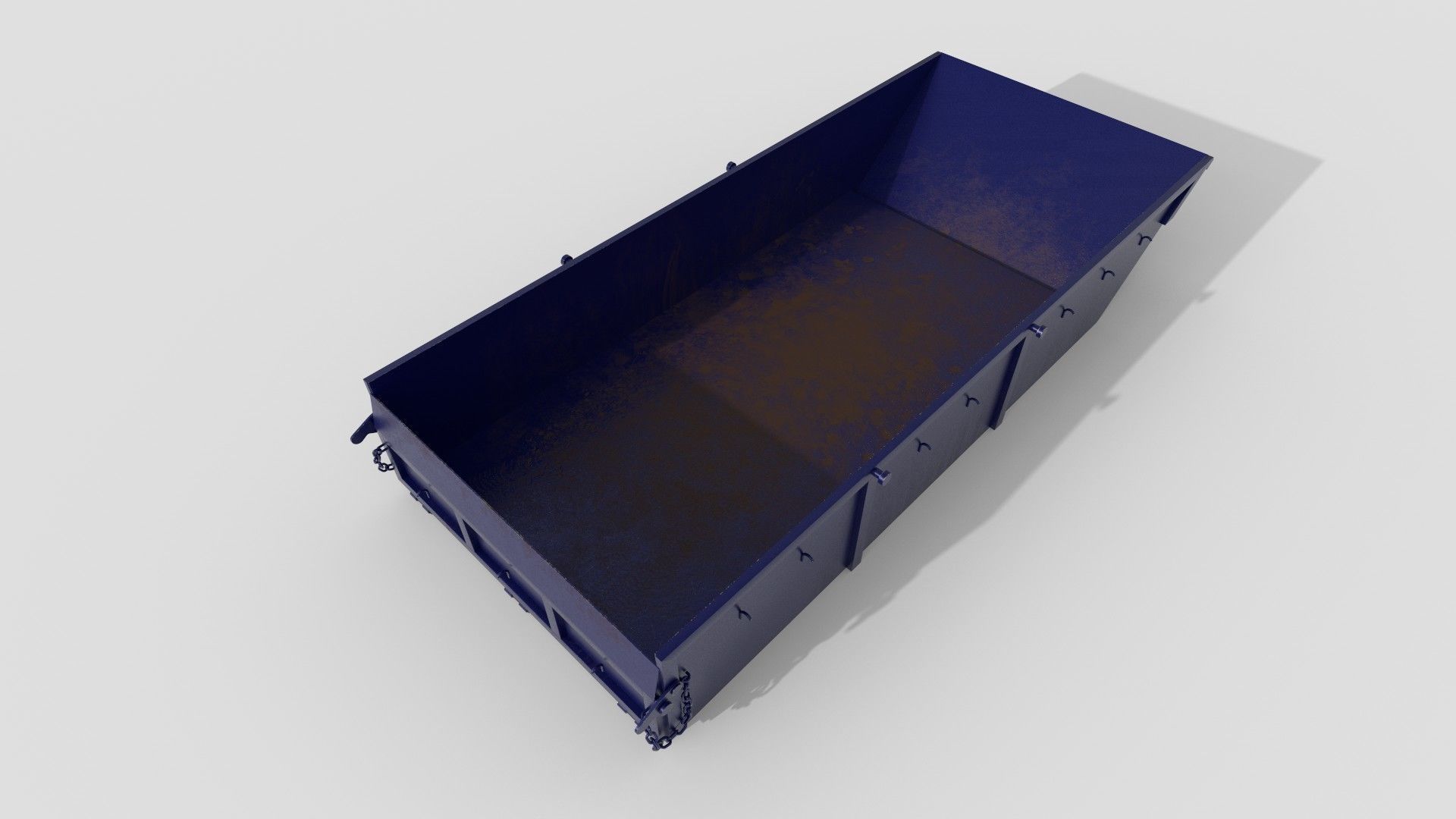 Conctruction container 5m3 Low-poly 3D model_4