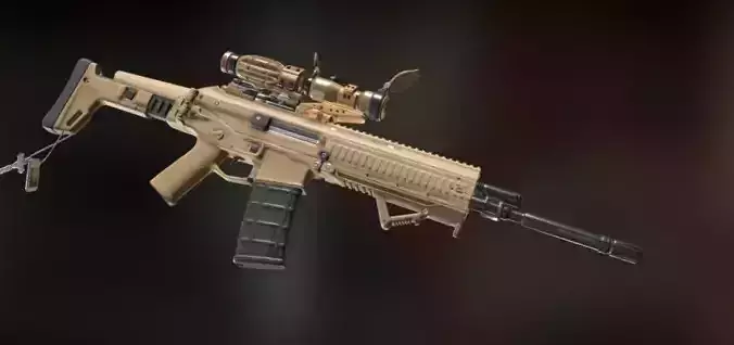 Scar-L gun 3D model