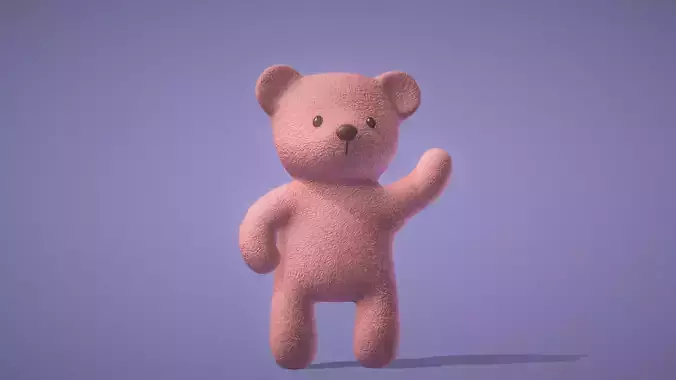 Teddy Bear Hello 3D model