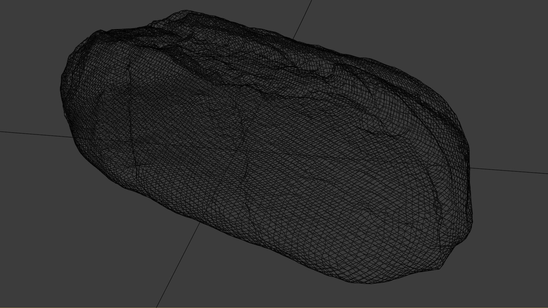 Large bread bun 3D model_2