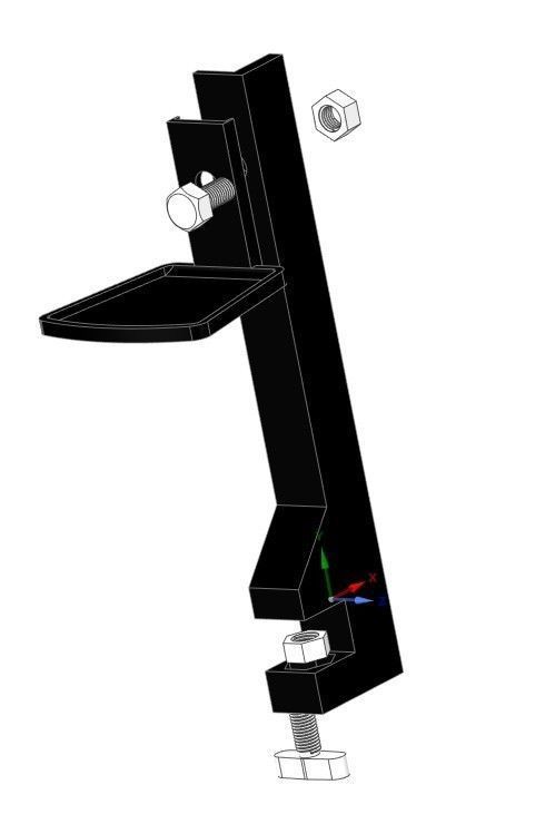 Logitech Z313 speaker holder 3D print model_3