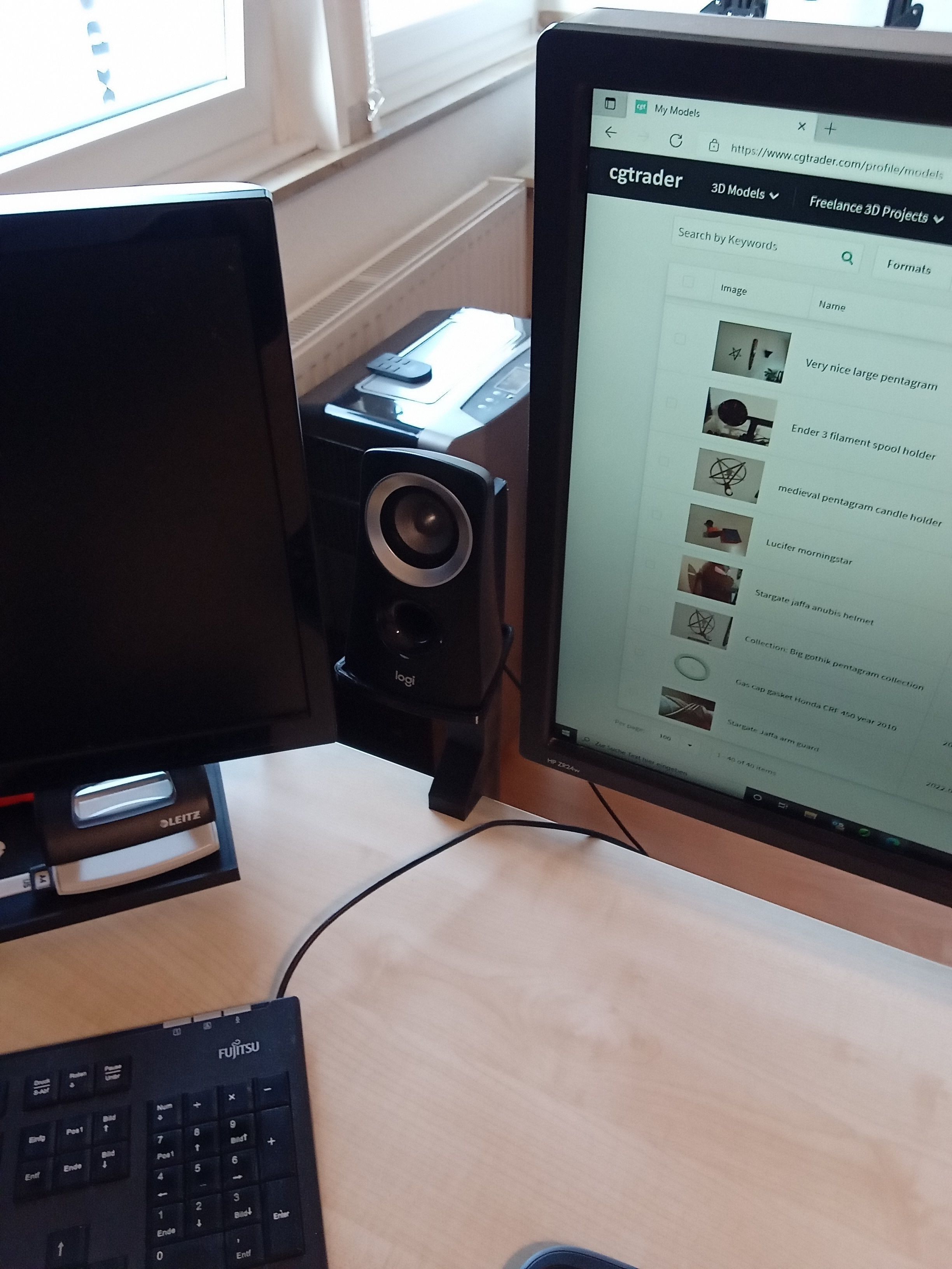 Logitech Z313 speaker holder 3D print model_6