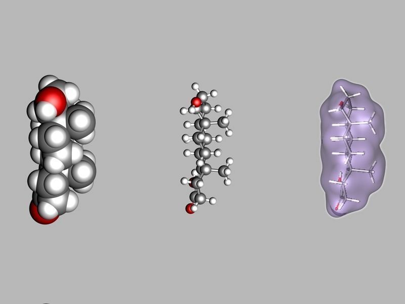 Collection of testosterone and related molecules 3D model_9