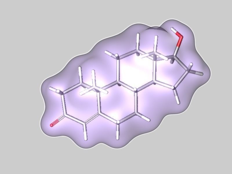 Collection of testosterone and related molecules 3D model_12