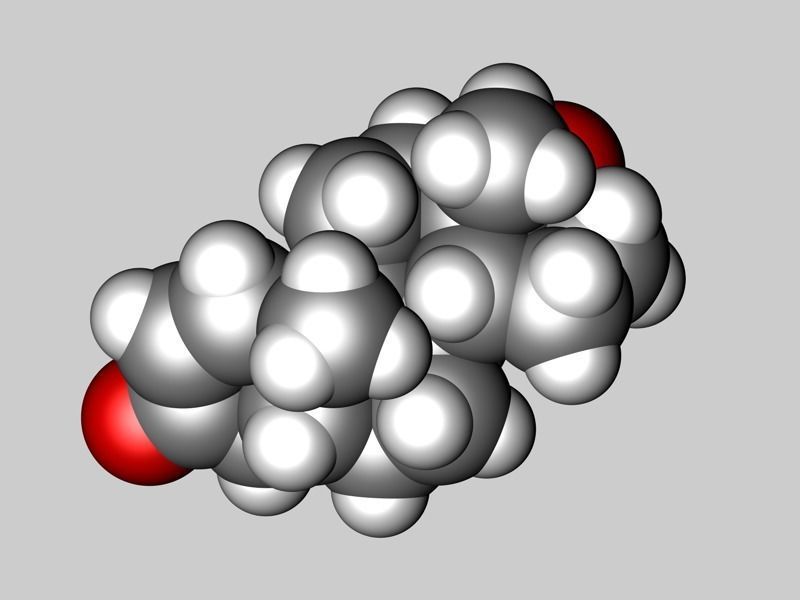 Collection of testosterone and related molecules 3D model_4