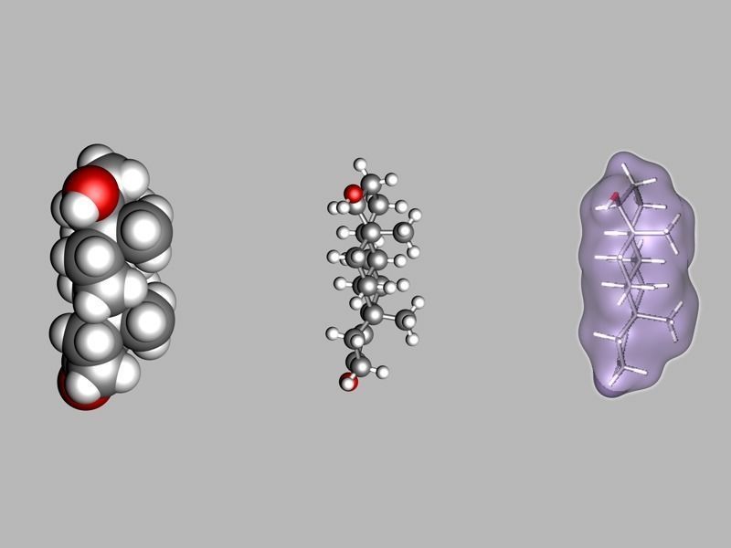 Collection of testosterone and related molecules 3D model_15