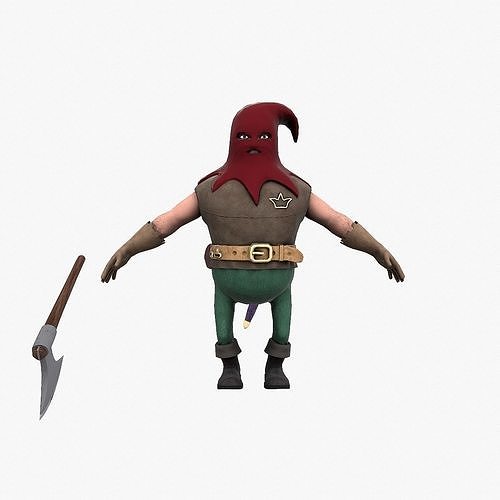 Executioner Rigged Low-poly 3D model