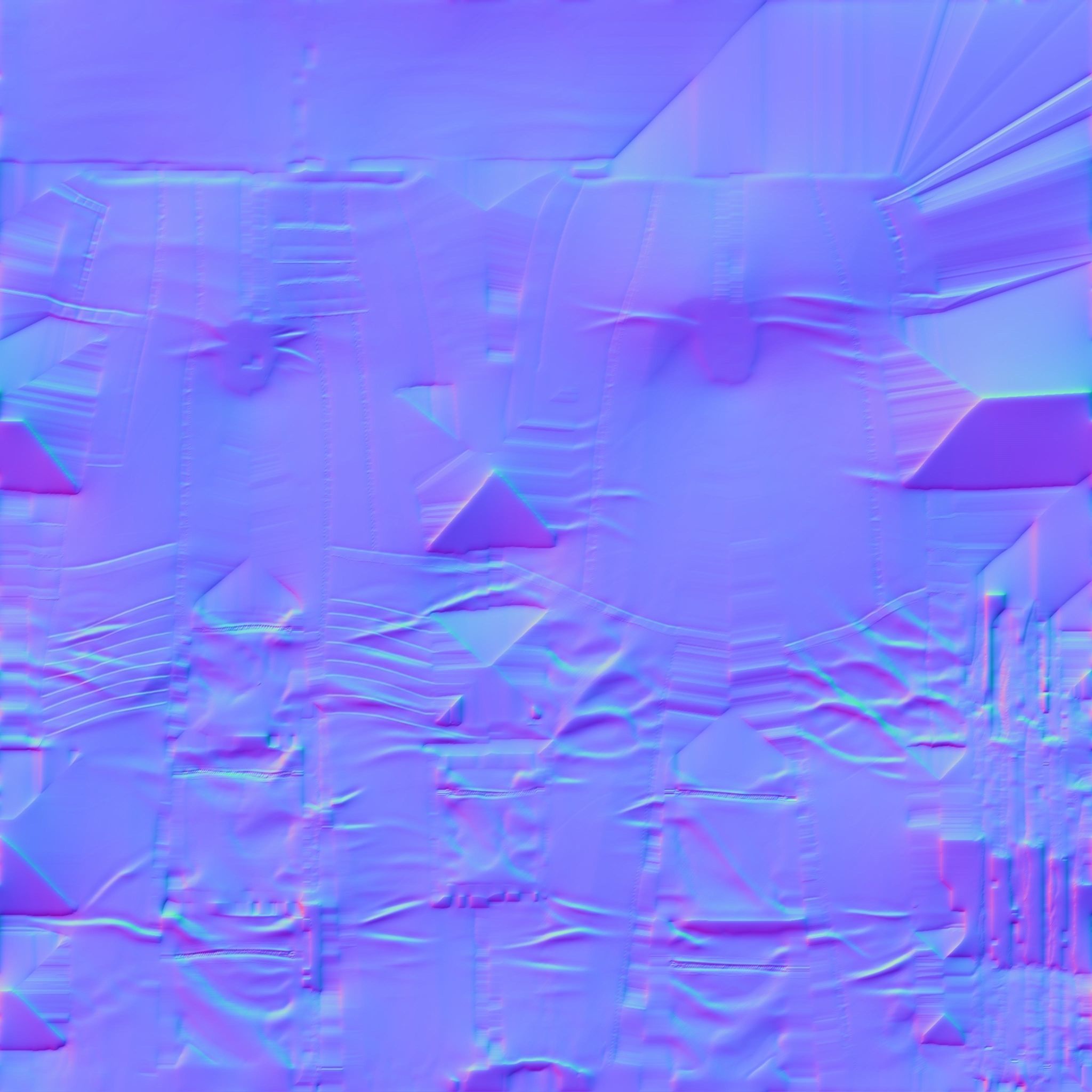 Future Pocket Pants Low-poly 3D model_10