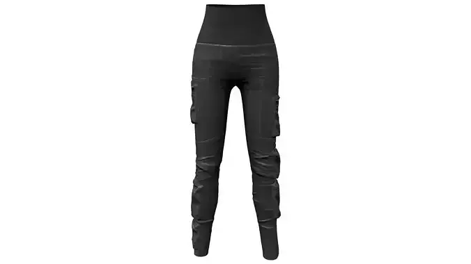 Future Pocket Pants Low-poly 3D model Future Pocket Pants Low-poly 3D model