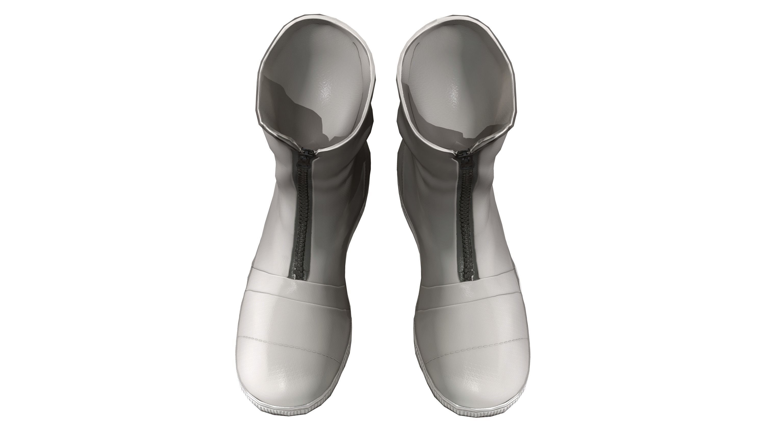 Sand Boots V2 Low-poly 3D model_5