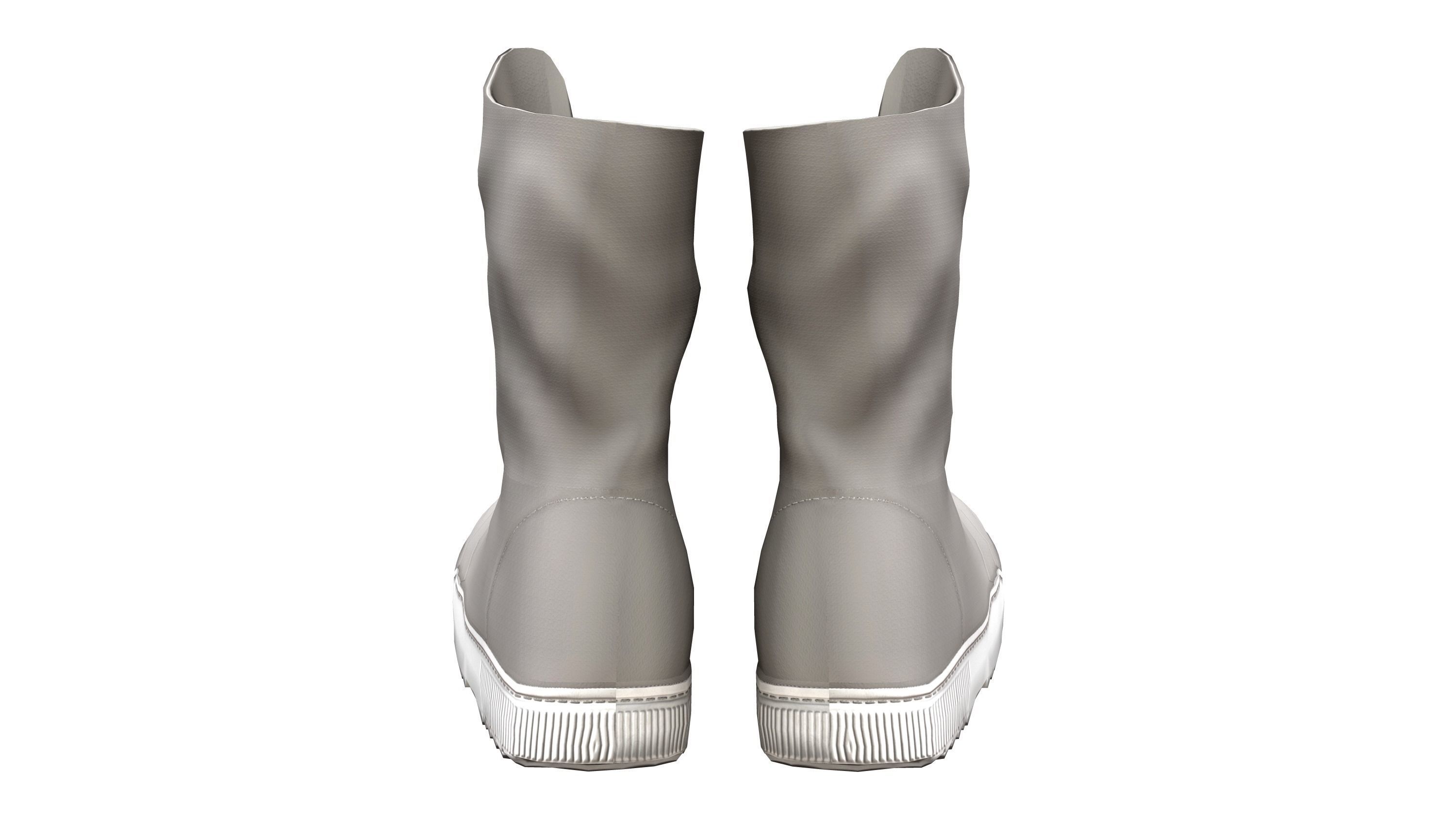 Sand Boots V2 Low-poly 3D model_4