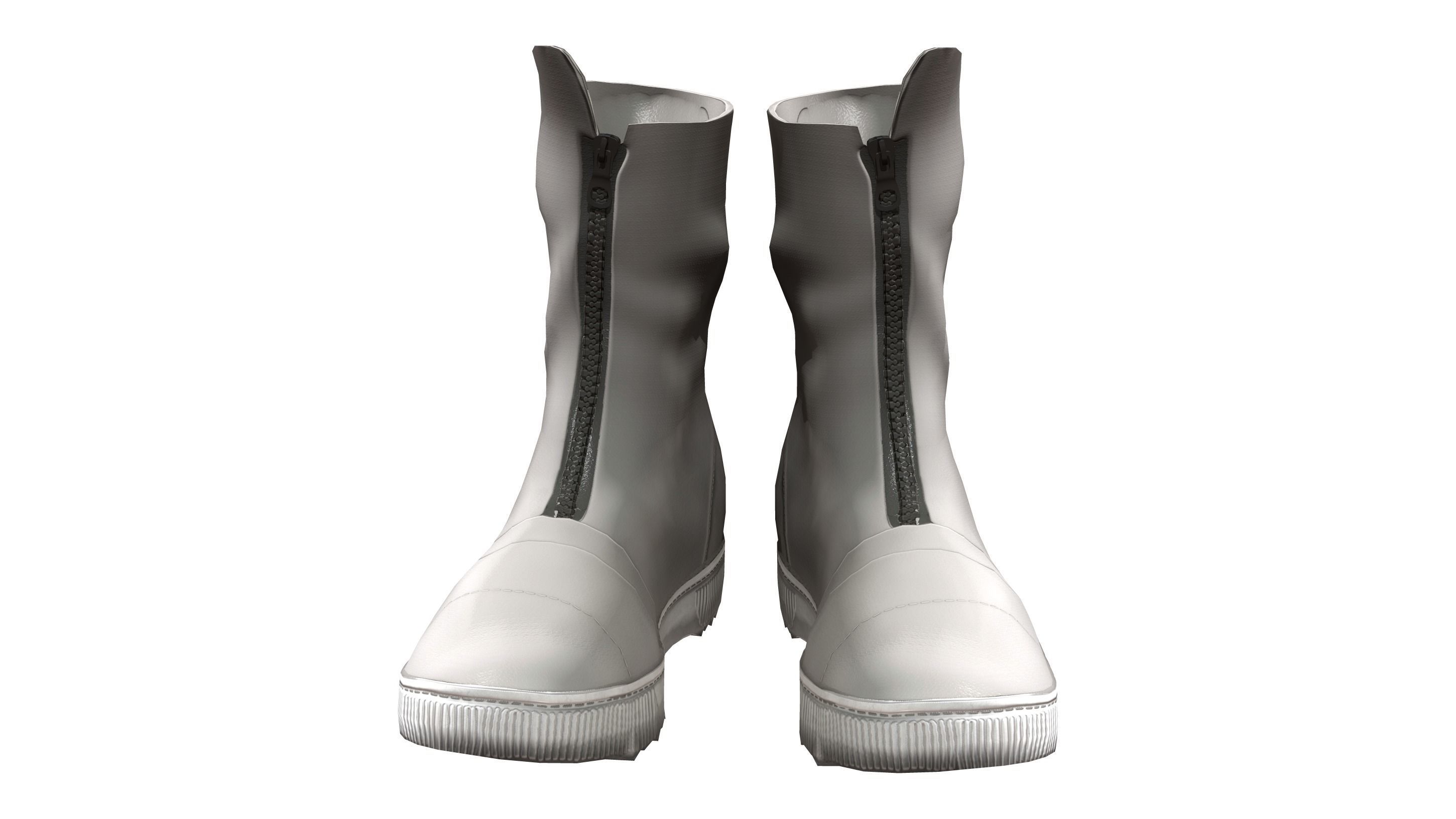 Sand Boots V2 Low-poly 3D model_2