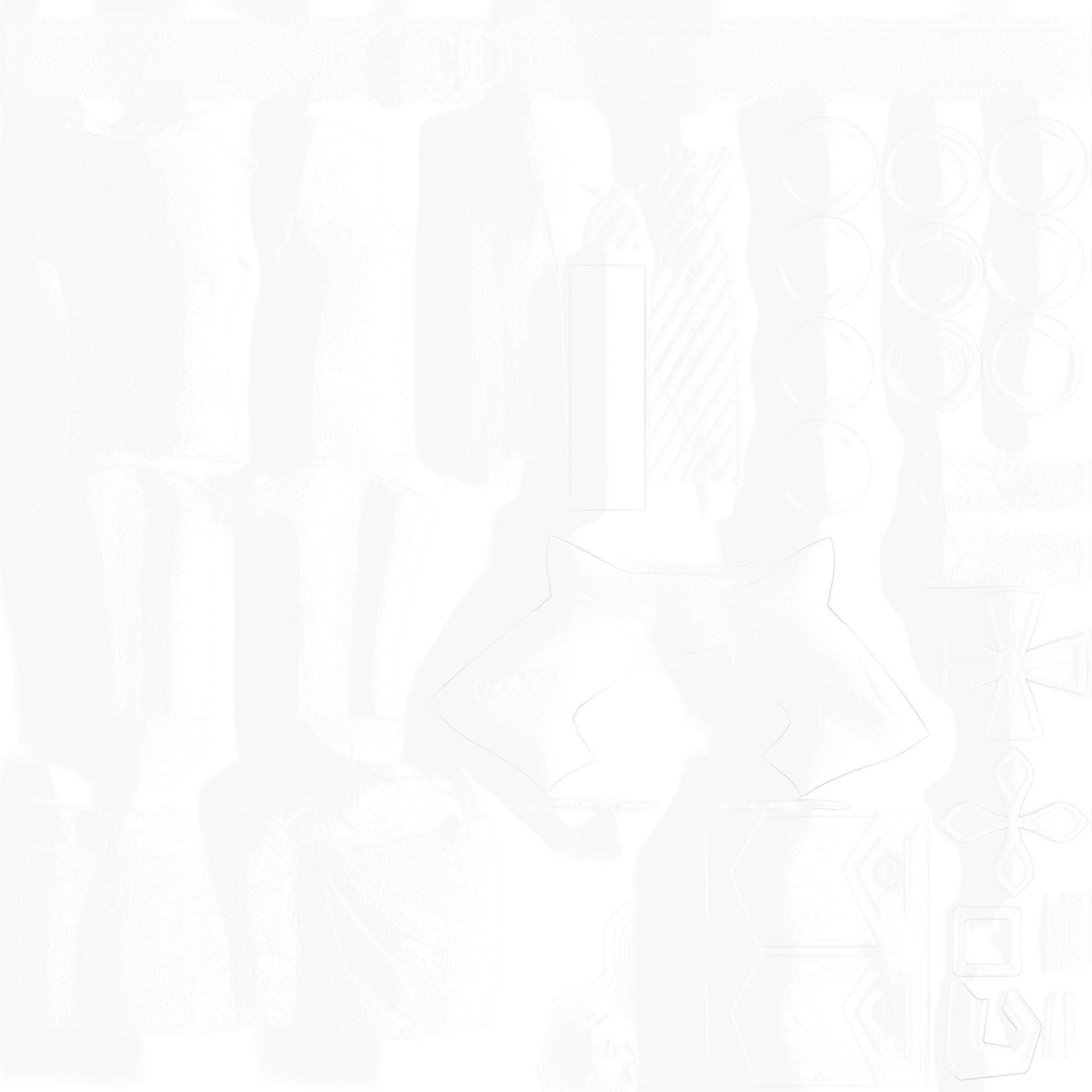 Side Button Up Uniform Skirt Low-poly 3D model_12