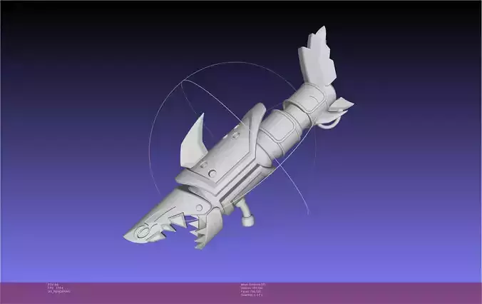 League Of Legends Jinx Fishbone Printable Assembly 3D print model