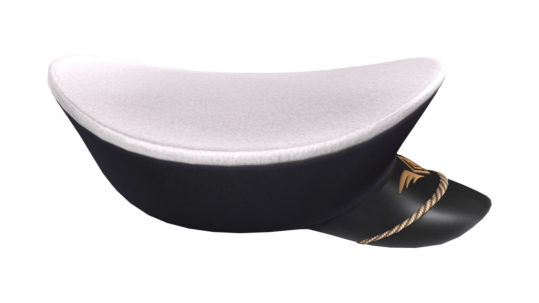 Army Uniform Hat Low-poly 3D model_4
