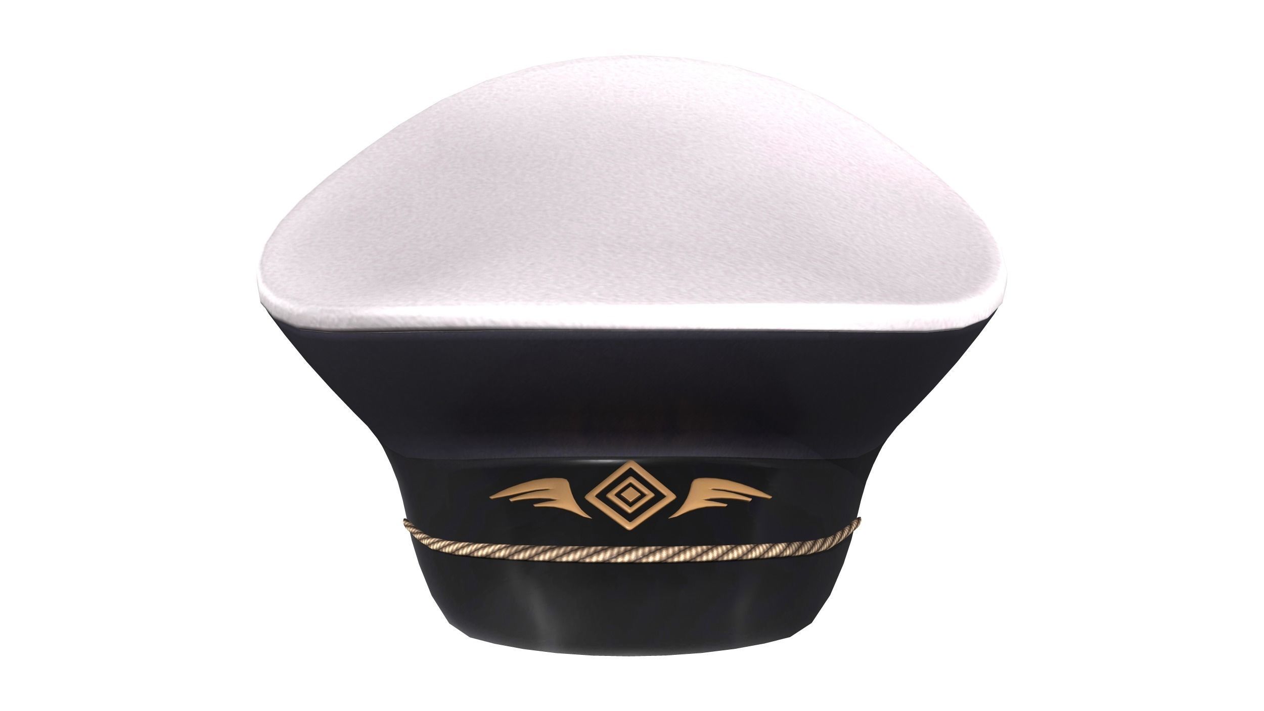 Army Uniform Hat Low-poly 3D model_2