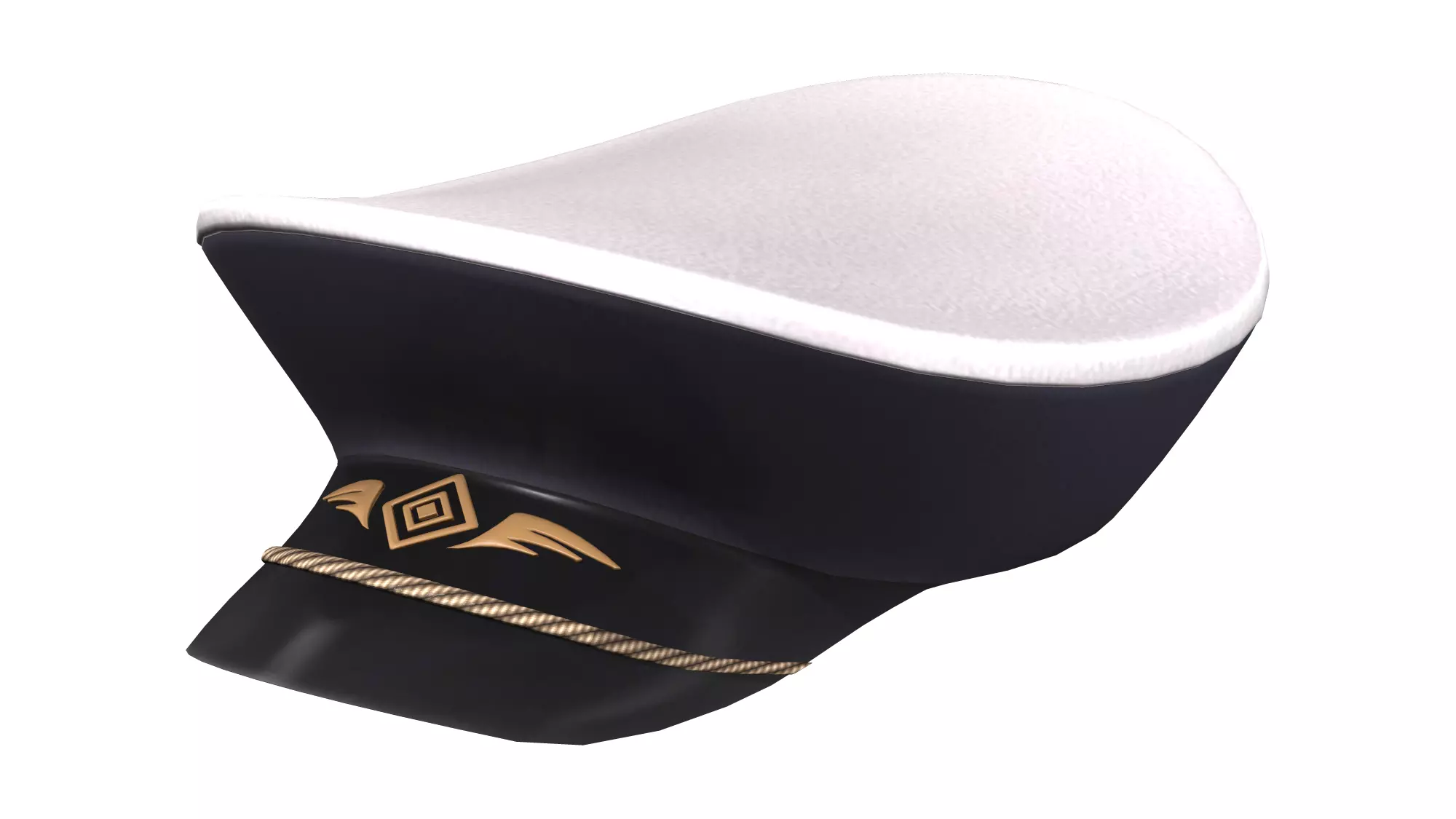 Army Uniform Hat Low-poly 3D model_0