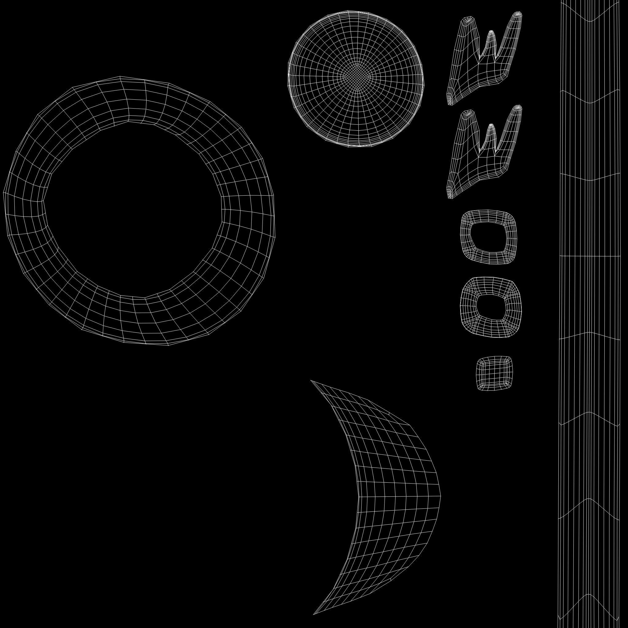 Army Uniform Hat Low-poly 3D model_13