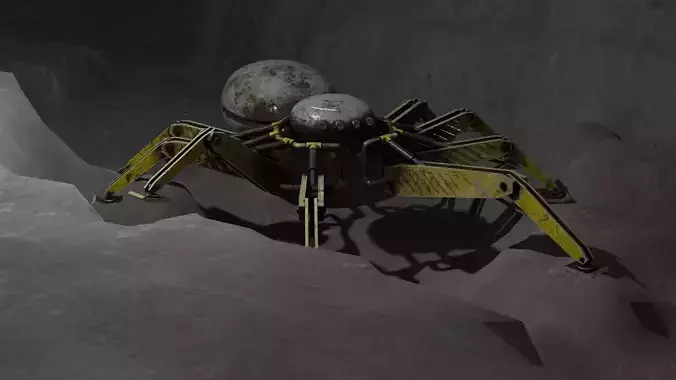 steel robot spider