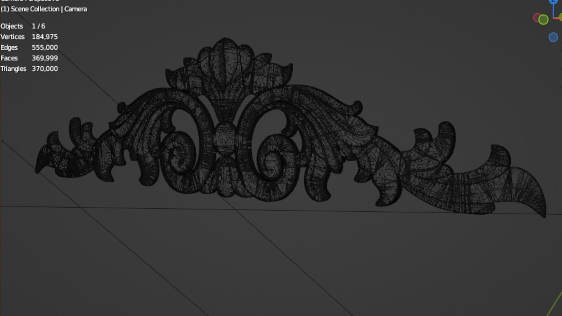 Classic decor ornament 97 3D model_7