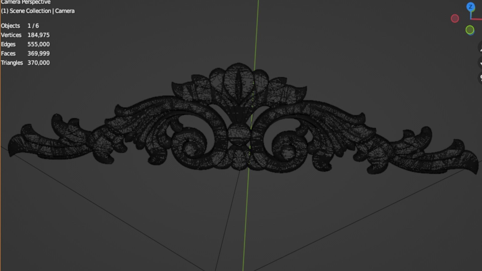 Classic decor ornament 97 3D model_5