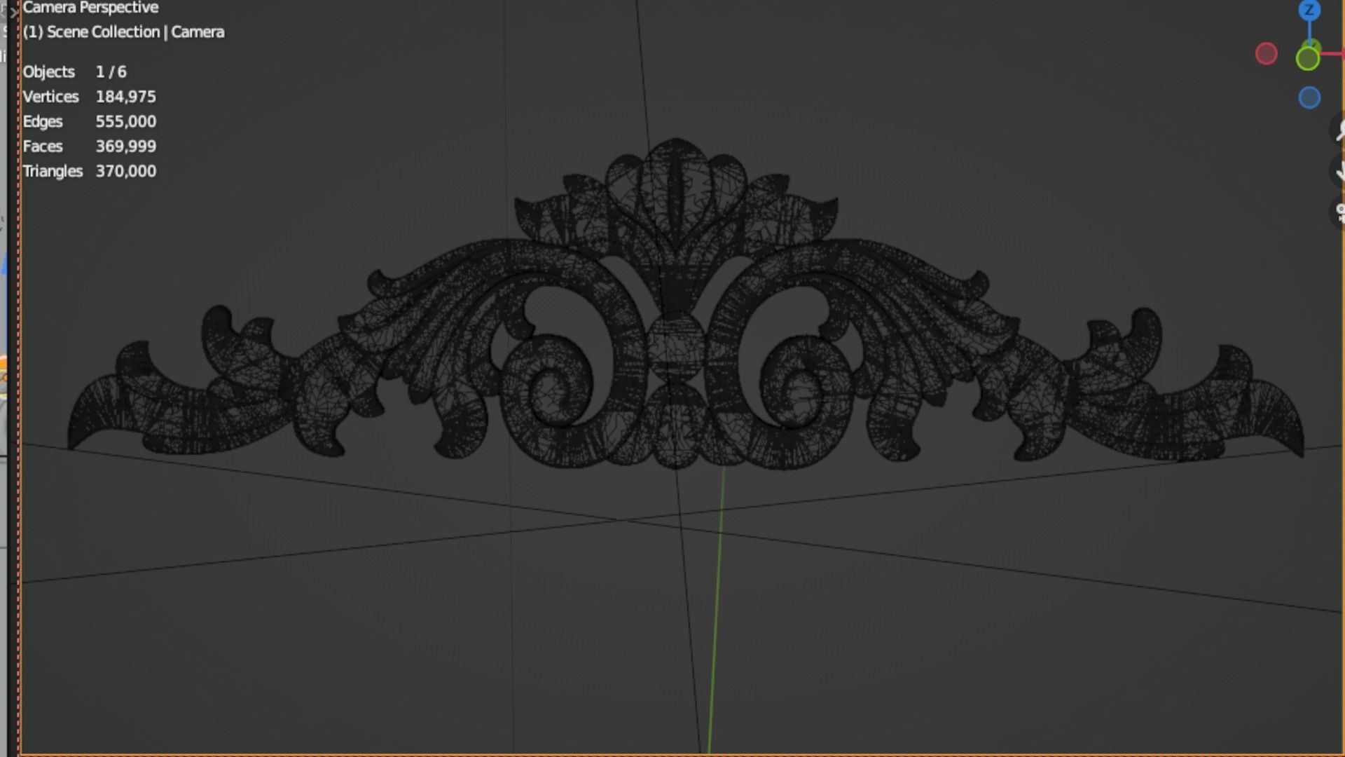 Classic decor ornament 97 3D model_6