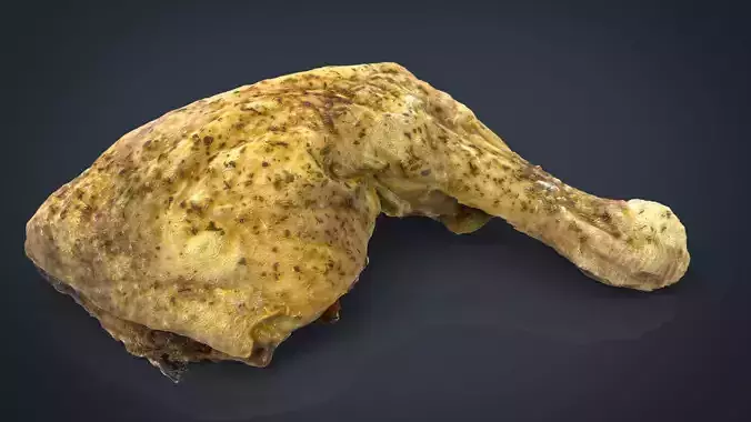Chicken Thigh Low-poly 3D model