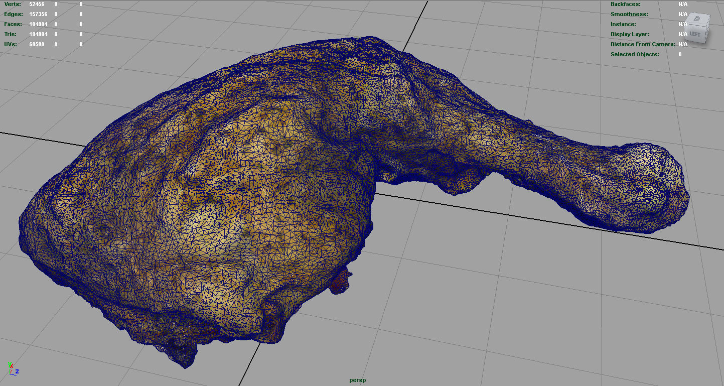 Chicken Thigh Low-poly 3D model_7