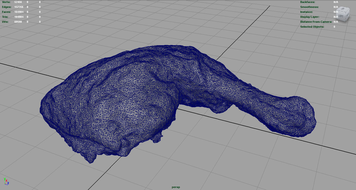 Chicken Thigh Low-poly 3D model_5