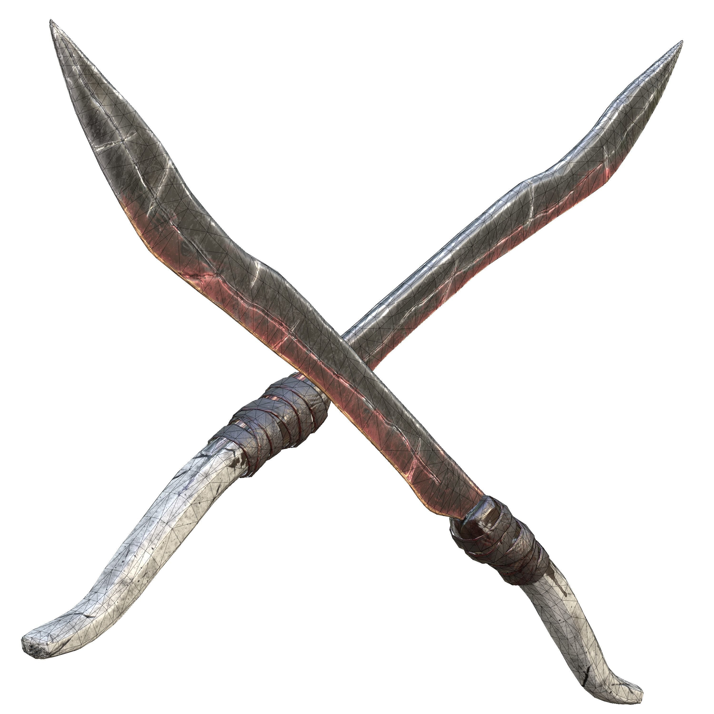 Sabre-Sword Mark III Low-poly 3D model_13