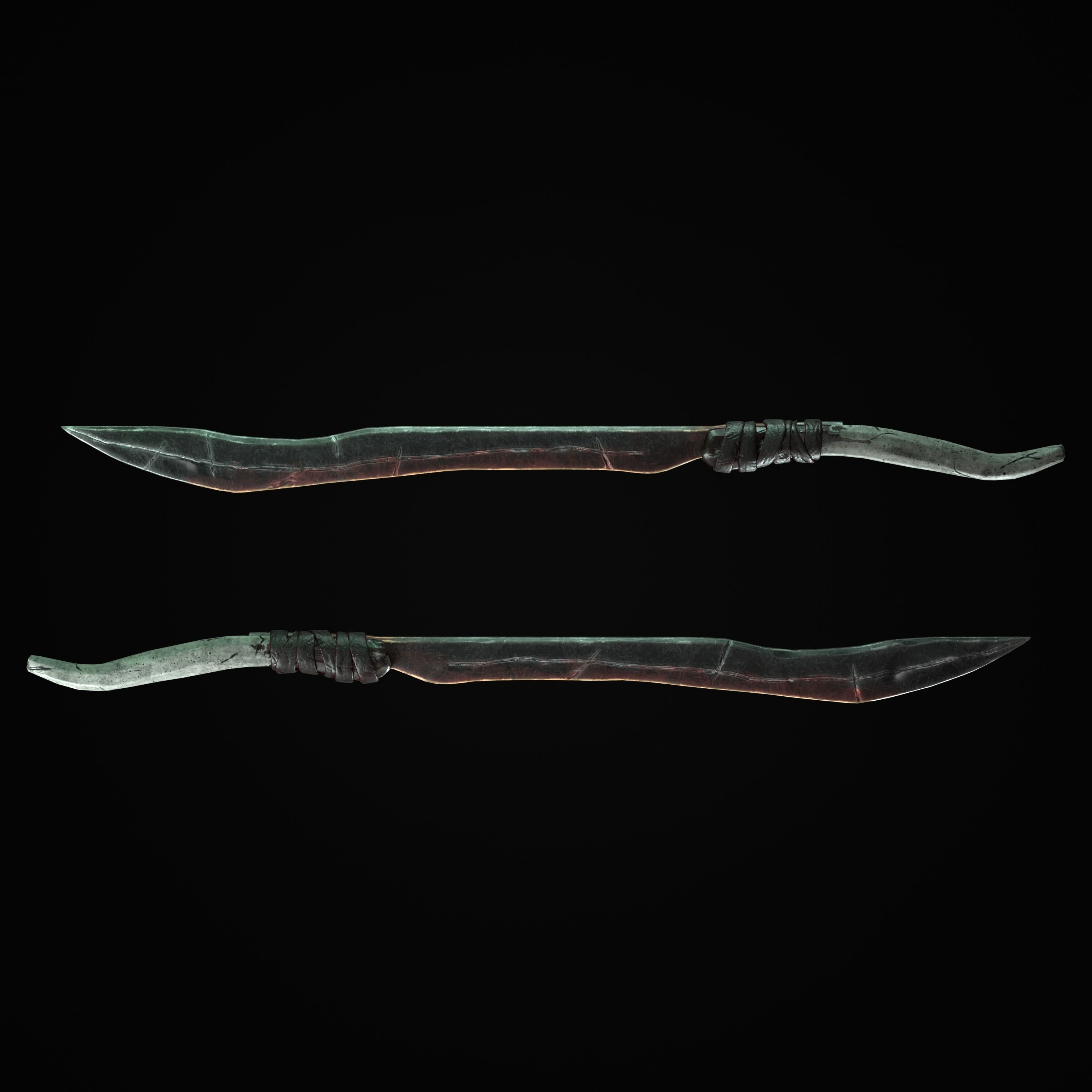 Sabre-Sword Mark III Low-poly 3D model_5