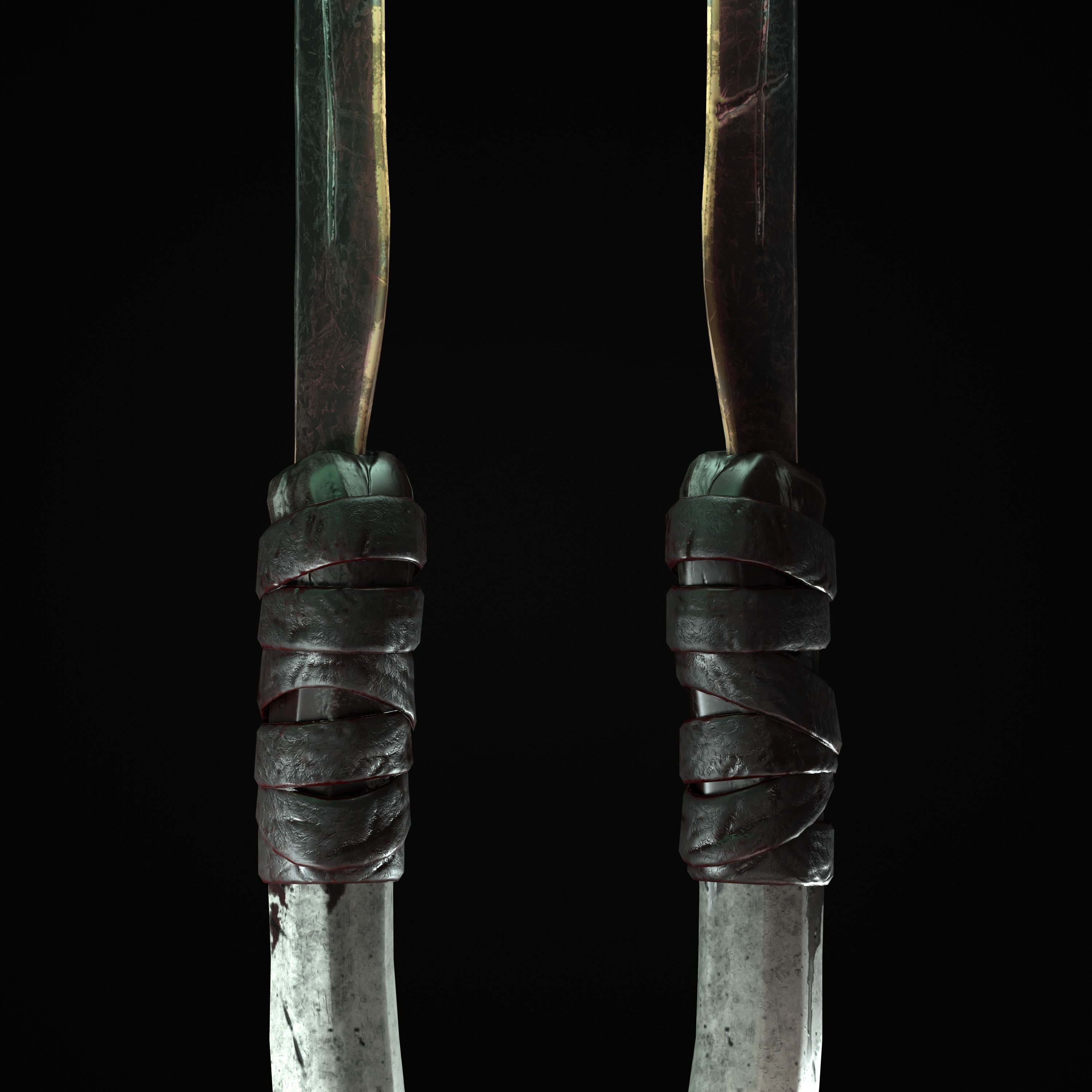 Sabre-Sword Mark III Low-poly 3D model_7