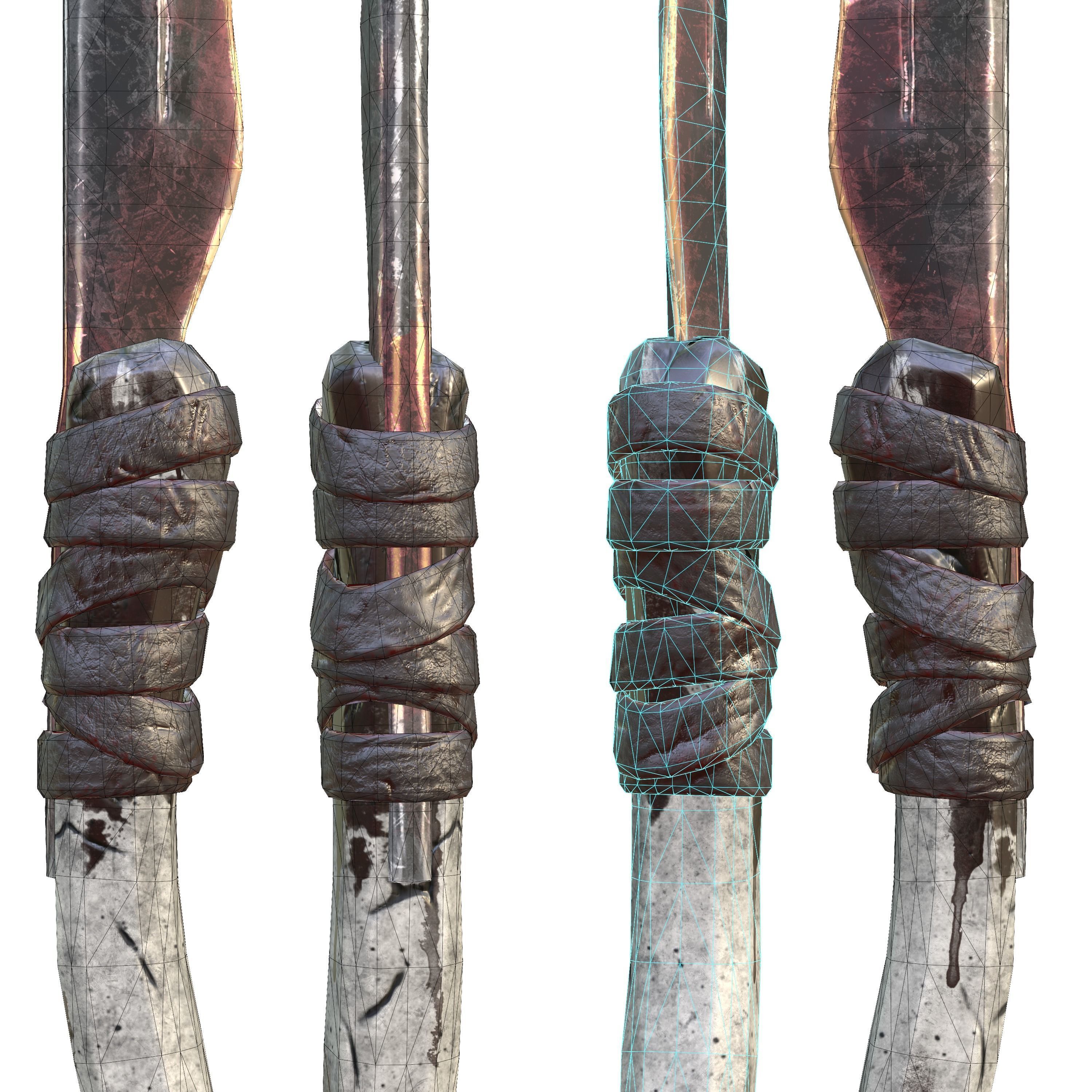 Sabre-Sword Mark III Low-poly 3D model_14