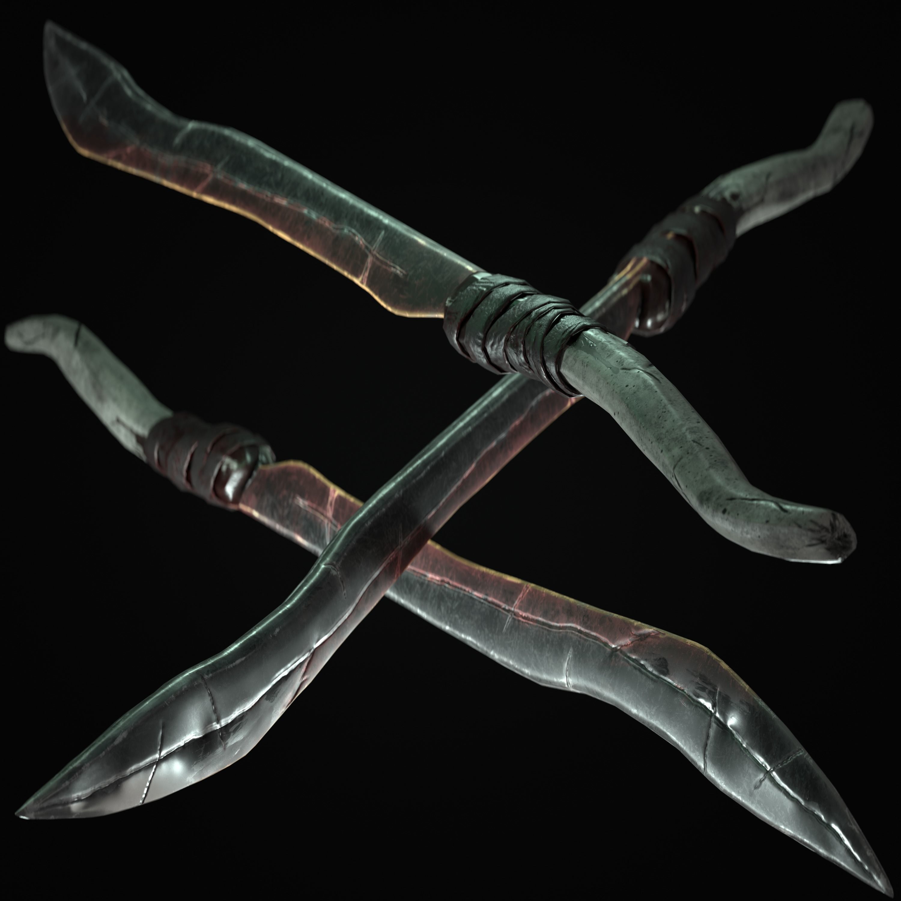 Sabre-Sword Mark III Low-poly 3D model_10