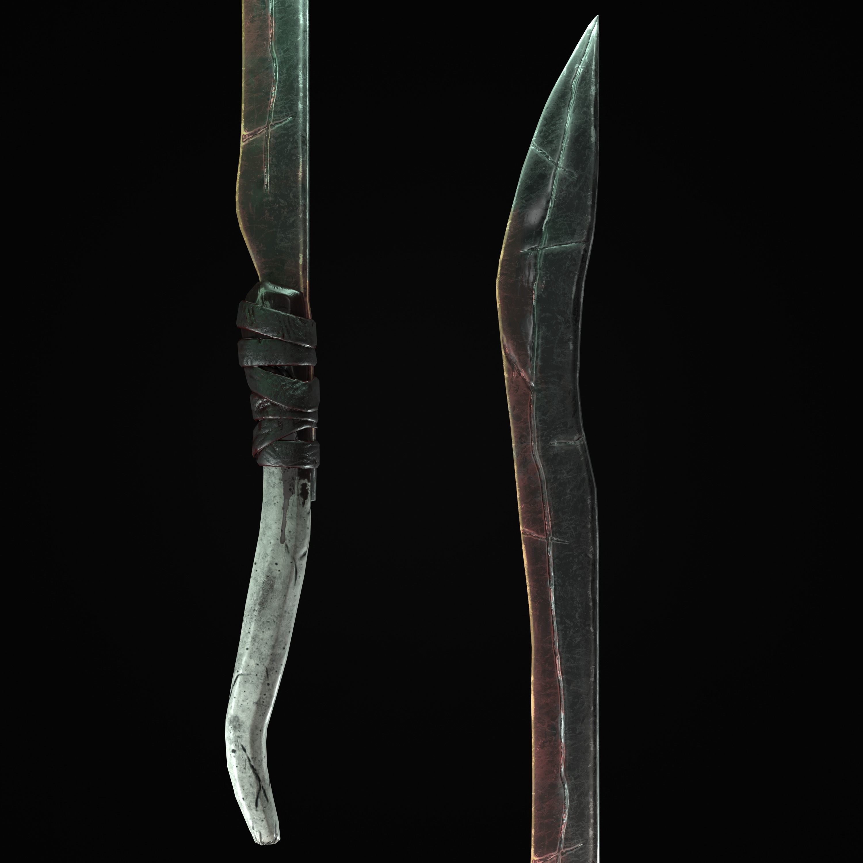 Sabre-Sword Mark III Low-poly 3D model_3