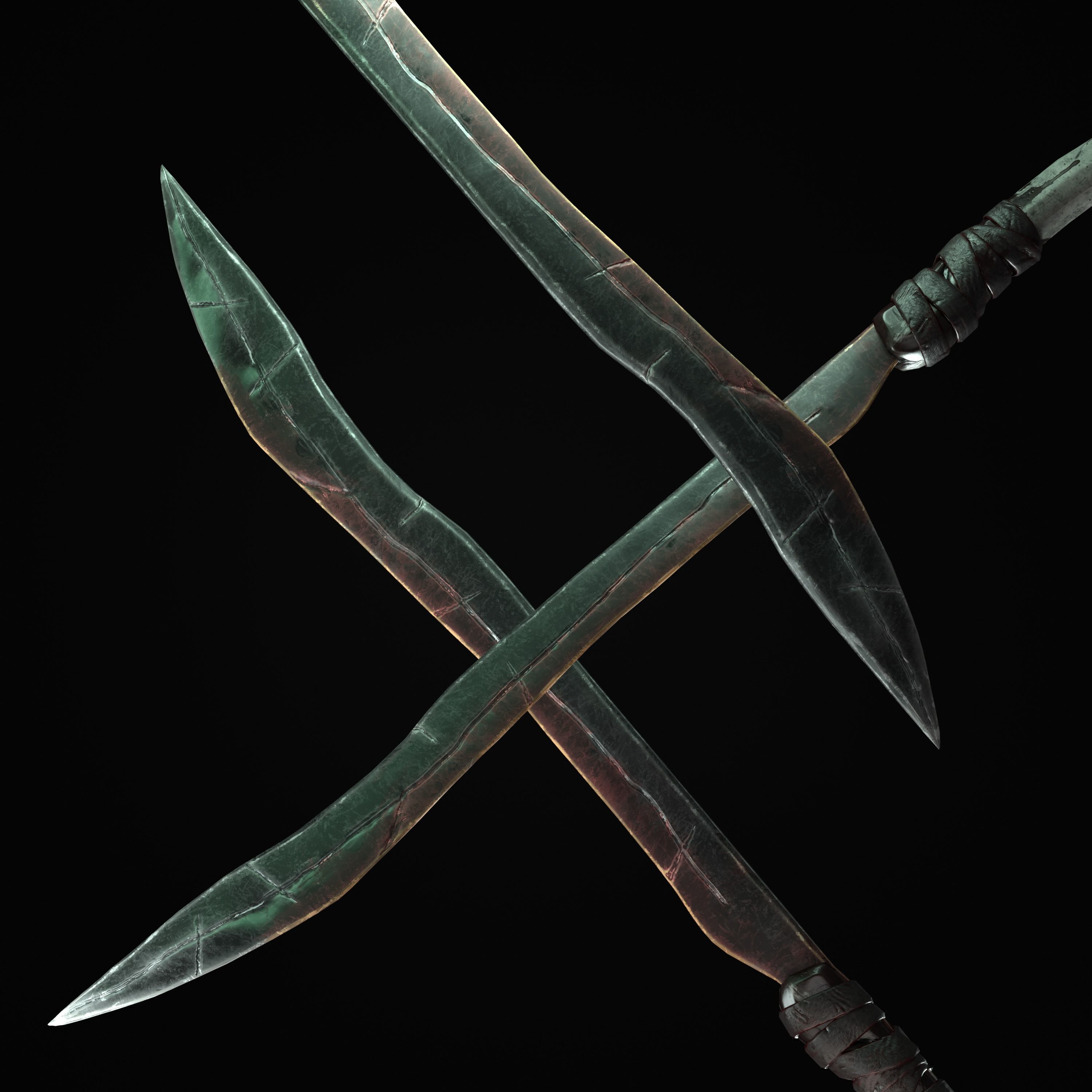 Sabre-Sword Mark III Low-poly 3D model_8