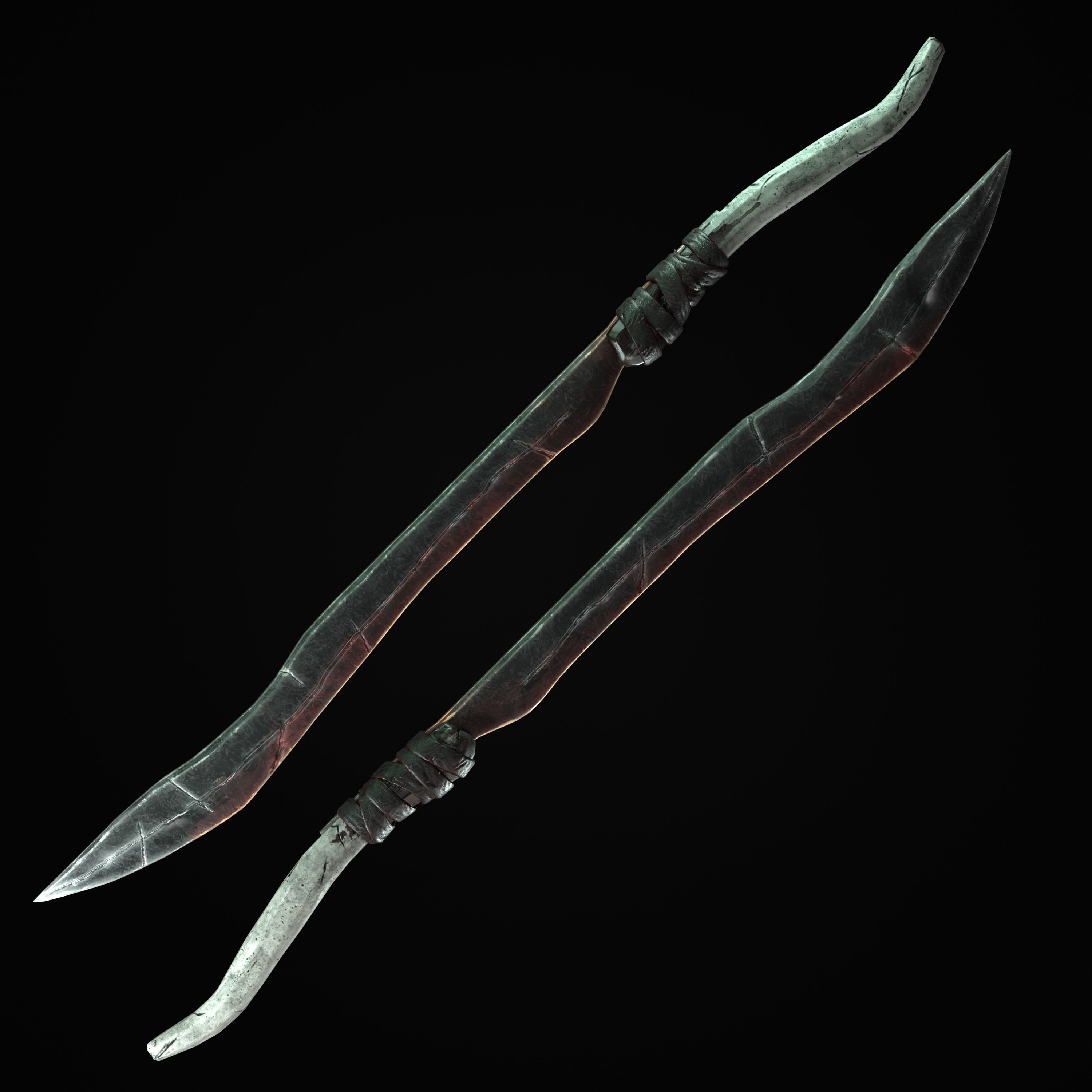 Sabre-Sword Mark III Low-poly 3D model_2