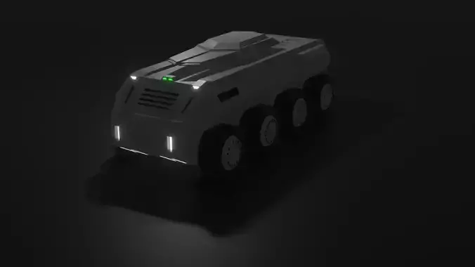 btr game ready futuristic armored vehicle