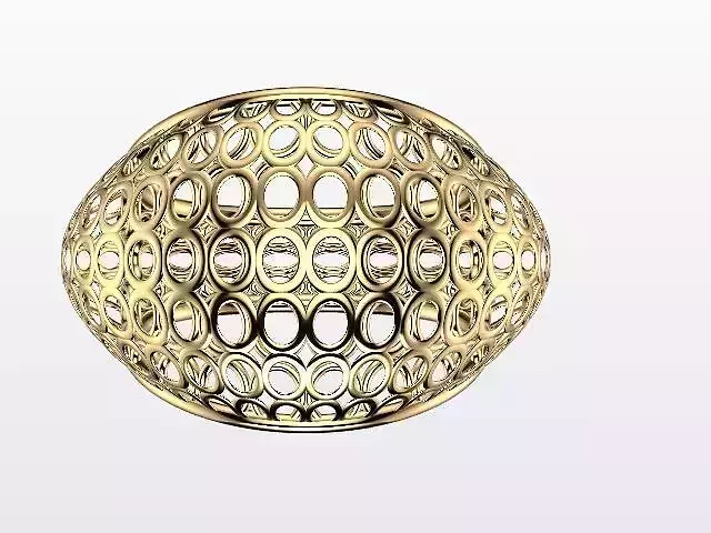 round pattern jali ring stl verified 