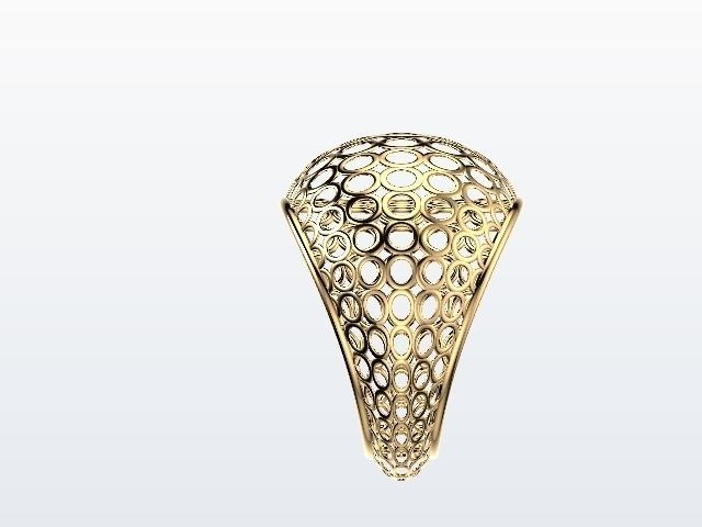 round pattern jali ring stl verified 3D print model_6