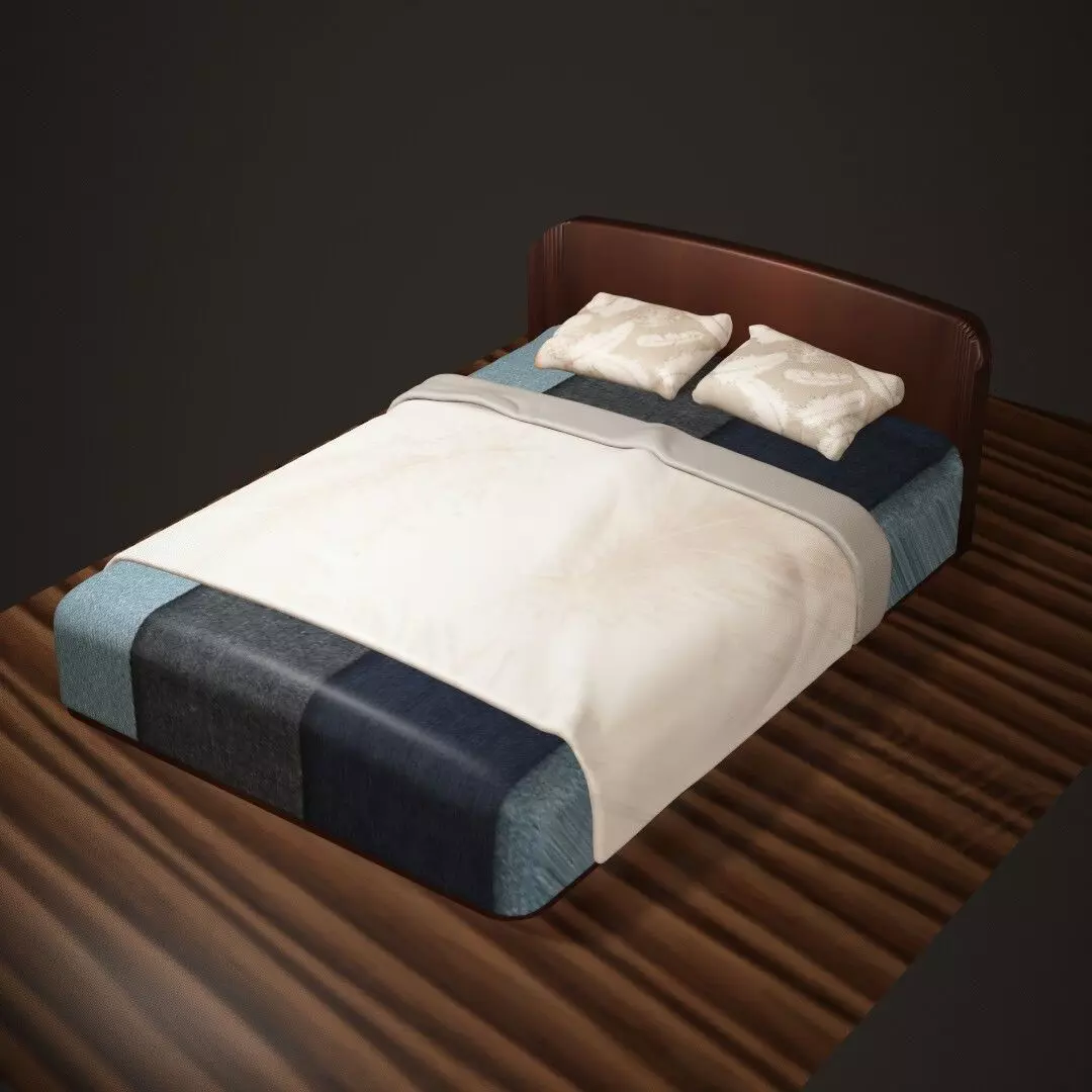 Cozy Bed Free 3D model