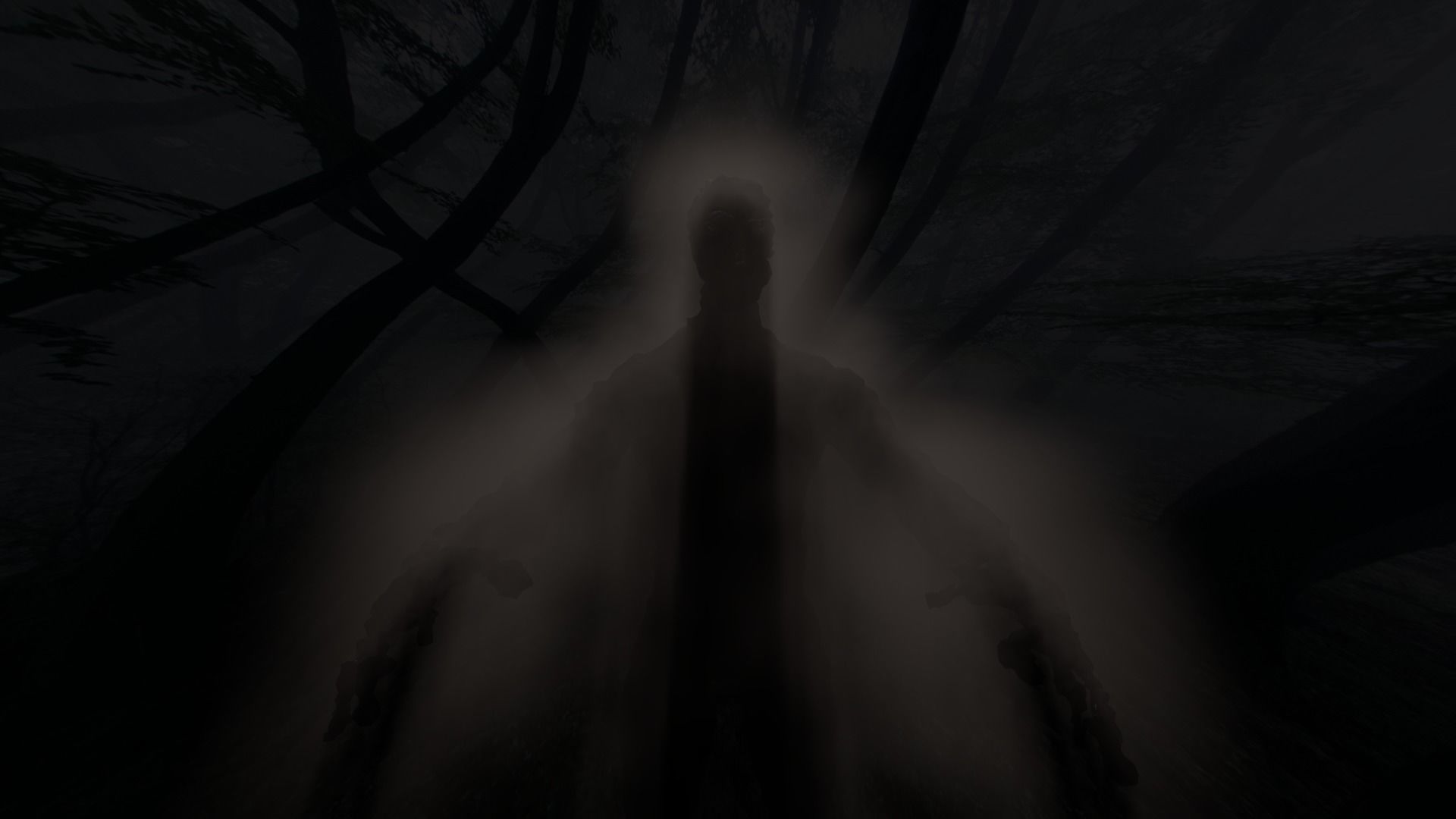 Ghost in wallpaper Low-poly 3D model_2