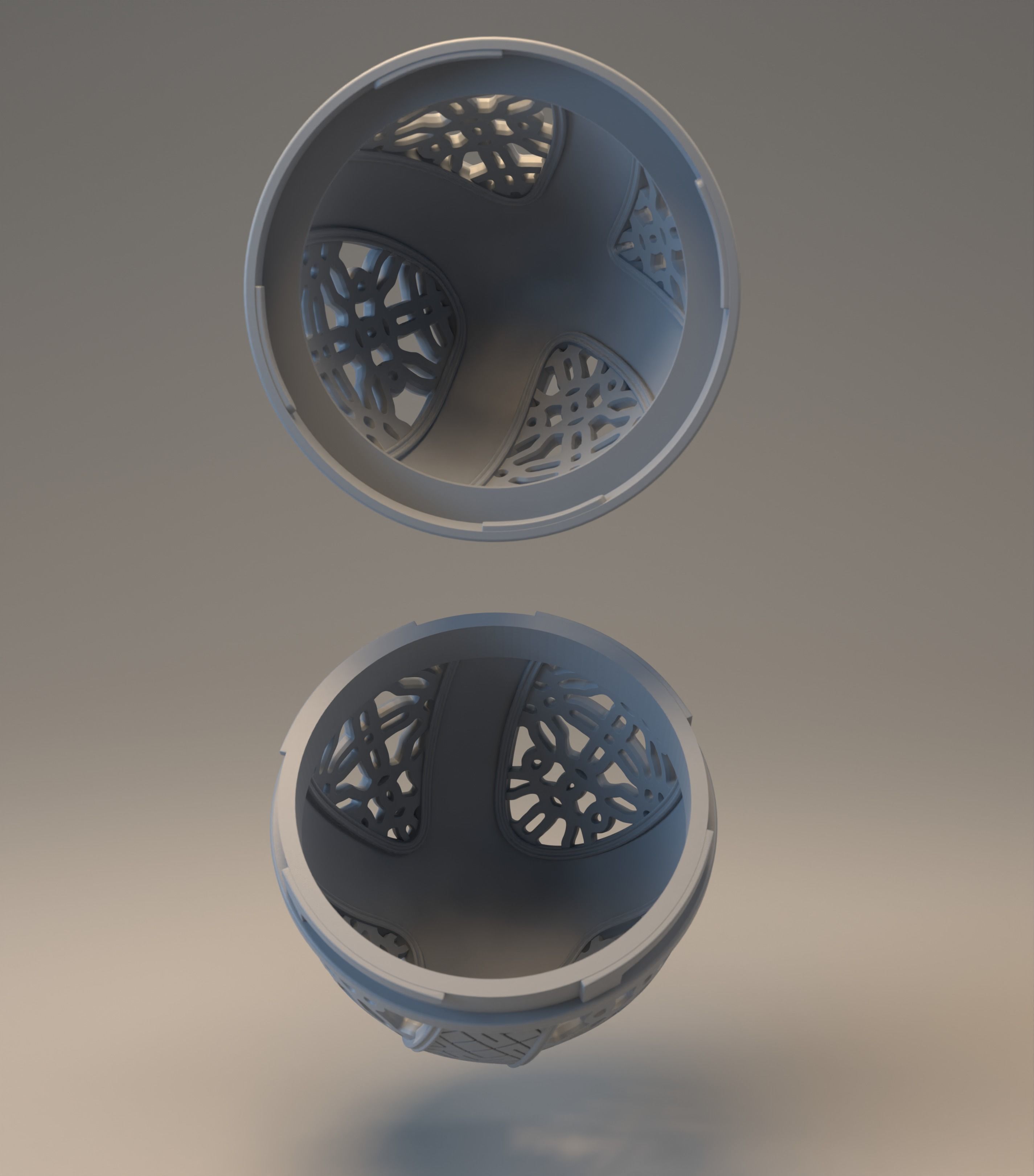 Easter egg with carved ornament - Nummer 06 3D print model_3