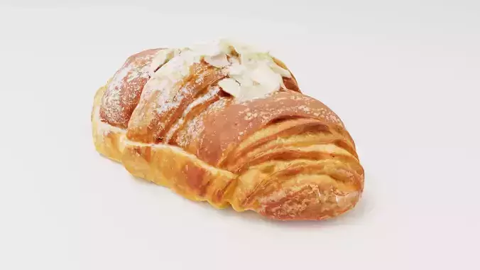 Croissant with almond creme