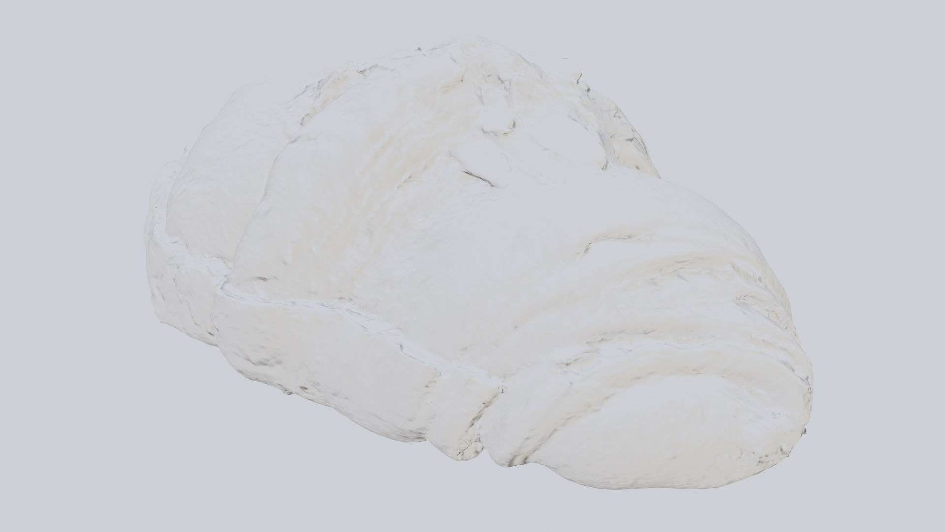 Croissant with almond creme 3D model_4